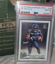 2019 Donruss Optic DK METCALF Rated Rookie #163 PSA 10 GEM MINT RC Rookie Card