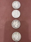 Item #1528 Barber Halves Set— 1906-O, 1907-O, 1908-O, 1911-O