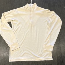 Vintage Patagonia Capilene Quarter Zip Pullover Small USA Made Ivory 90s