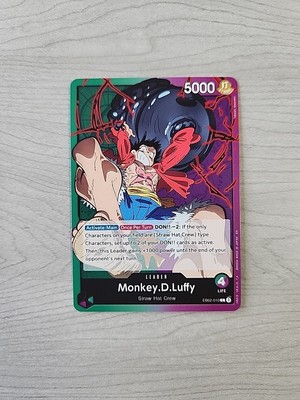 One Piece Tcg Eb02-010 Monkey D Luffy Leader Green Purple Grape