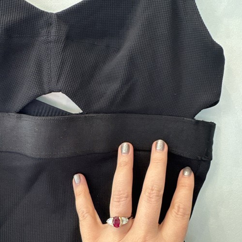 NWOT! Neiwai SMALL Womens Retro Swimsuit in Black - Gorgeous! ($109) - Picture 3 of 7