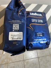 Lavazza Super Crema Whole Bean Coffee,Medium Roast ( 2 packs= 4.4 lb )