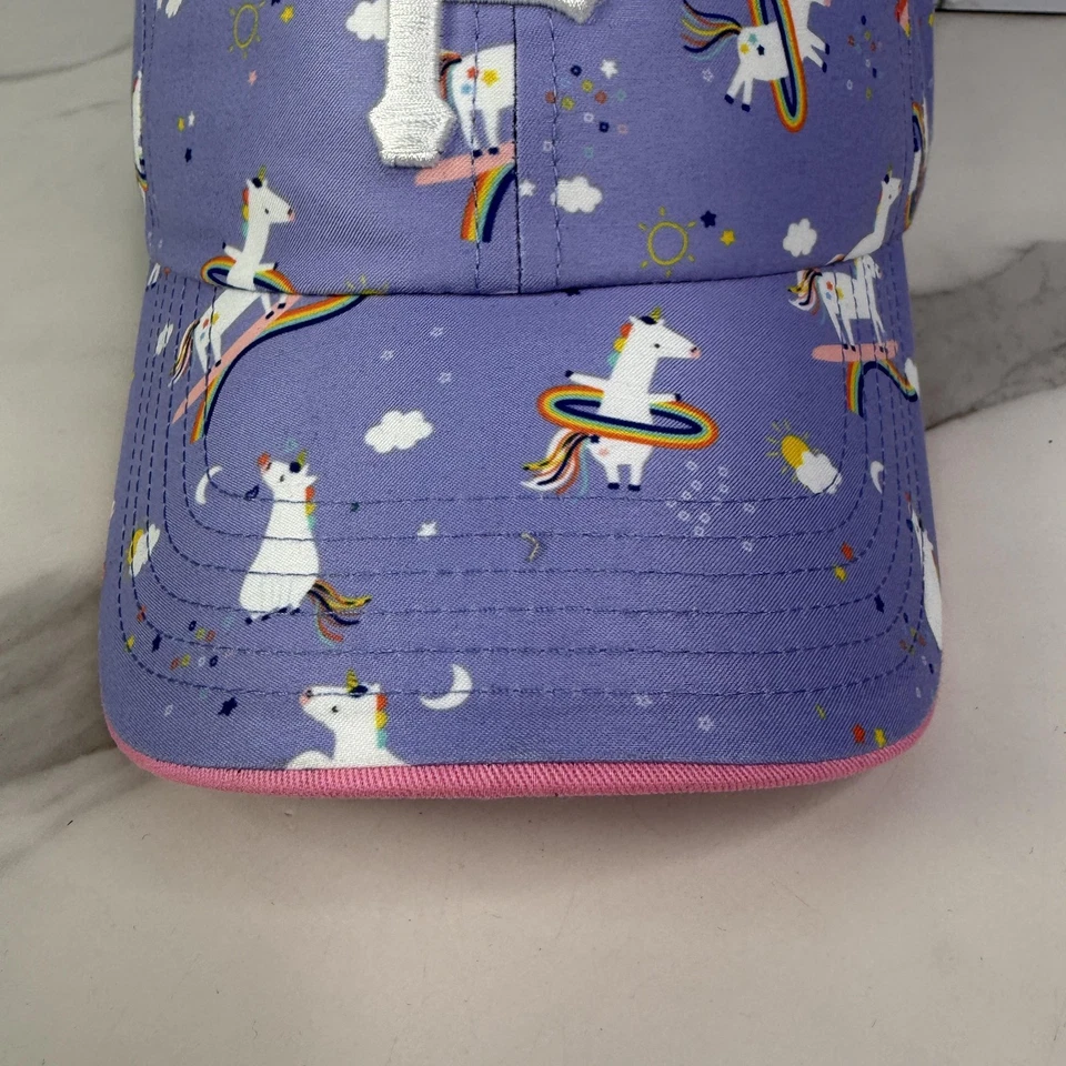 Pittsburgh Pirates Hat Cap Strap Back Baseball Unicorn Rainbow Purple Kids 47 - Image 3 of 4