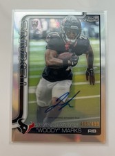 2025 Topps Chrome Woody Marks Auto /499 #RA-WMA Rookie Refractor Texans RC AU
