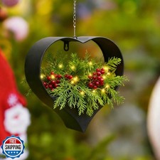 Philodwell Metal Plant Hangers Indoor and Outdoor: Christmas Birt