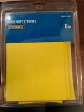 6" Combo Stencils Letters and Numbers