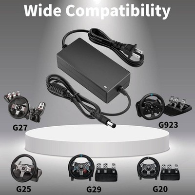 Versatile 24V Power Cord for Logitech Racing Wheels - Optimal Performance 8.2FT