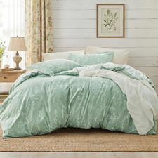 Bedsure Queen Comforter Set - Sage Green Bed Set, 3 Pieces Lightweight Summer Cu