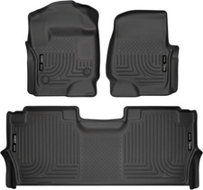 Husky Liners Weatherbeater Floor Mats Fits 20172026 Ford F250f350f450 Cre... Husky Liners Weatherbeater Floor Mats Fits 20172026 Ford F250f350f450 Cre...