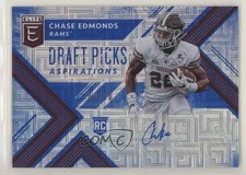 2018 Panini Elite Draft Picks Aspirations Blue /30 Chase Edmonds #182 Auto fl4