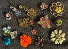 🔥 Garden of Flowers & Butterflies Sterling Silver single EARRING Jewelry LOT