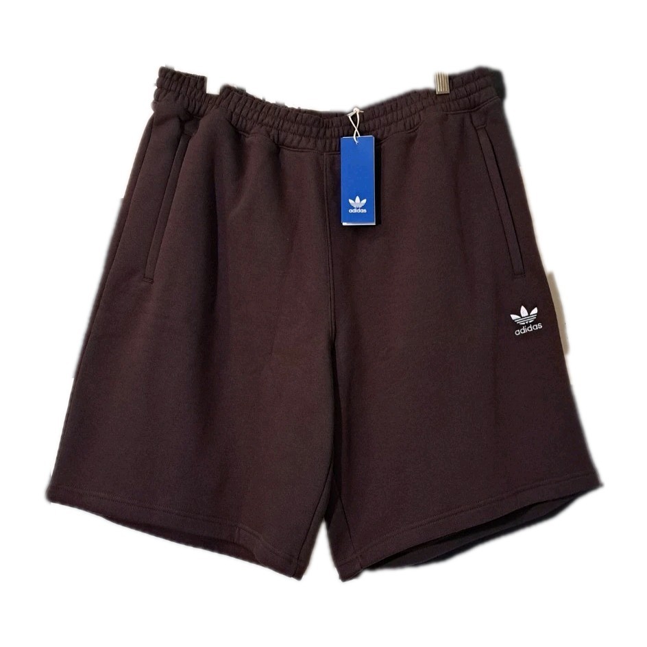 Adidas Mens Essentials Trefoil Fleece Shorts  Brown Sz XL thumbnail 3