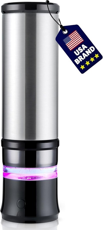 2 in 1 Hydrogen Water Bottle Generator – SPE/PEM Technology – Stainless Steel