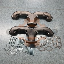 For Chevy Sbc 283 305 327 350 383 400 Horn Exhaust Manifolds Small Block Pair