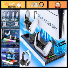 PS5 Cooling Station with Auto Turbofan, 3-Speed Fan, Vertical Stand  Controller