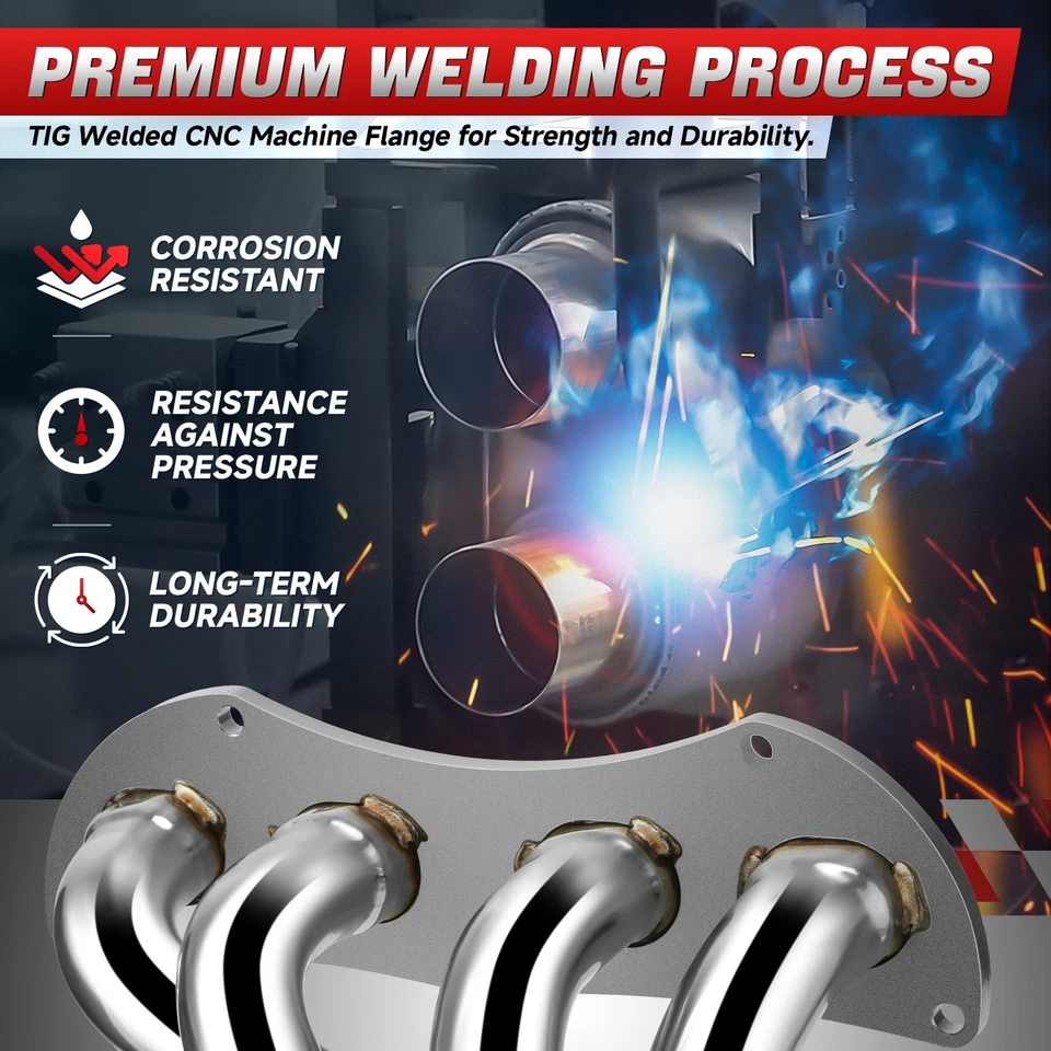 Cabezal colector de escape de acero inoxidable 4-1 para 09-18 Scion tC Toyota RAV4 2,5 L Foto 4 de 4