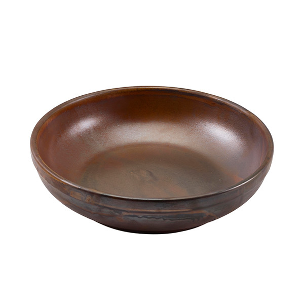 Terra Porcelain Rustic Copper Coupe Bowl For Dining And Serving 23cm Pack of 6