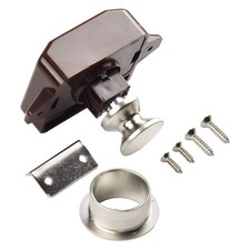 Bouton serrure caravane marron en ABS et zinc loquet pour pièces détachées ya