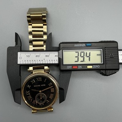 Michael Kors Womens Watch 39mm Black Dial Roman Numeral Gold  display picture 1