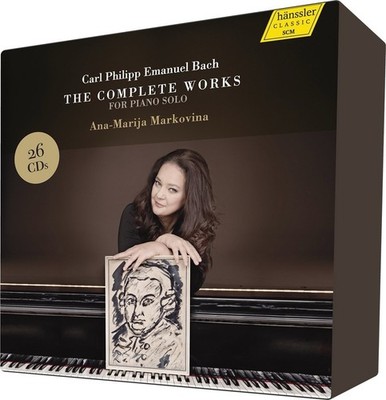 C.P.E. BACH Complete Works f. Piano Solo MARKOVINA HÄNSSLER 26CDs BOX NEU
