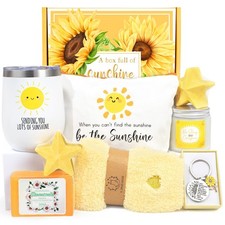 9 Pcs Mothers Day Gift Get Well Soon Care Package Yellow Spa Relaxation Set