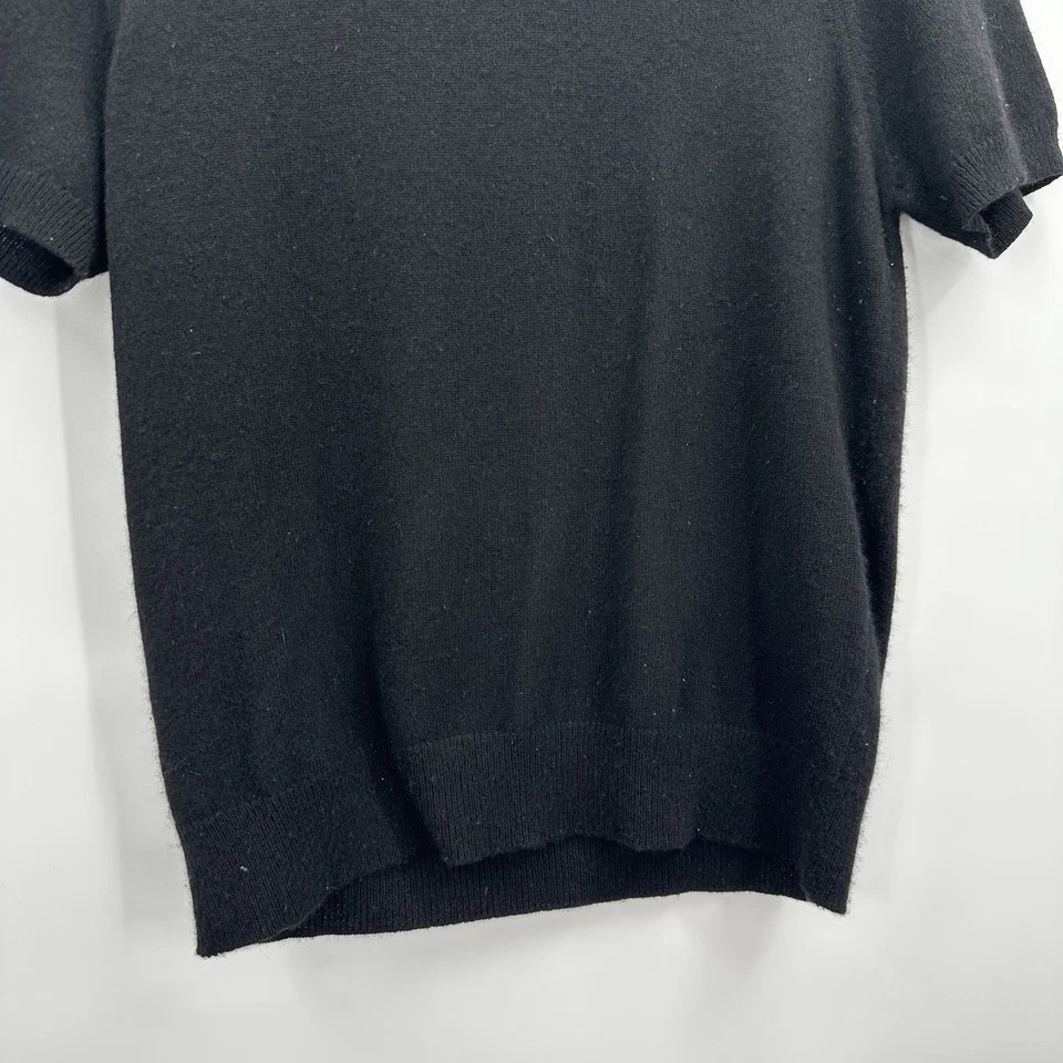 Neiman Marcus Sweater Womens Small Cashmere Short Sleeve Crewneck Classic - Image 2 of 4