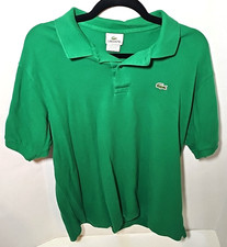 Lacoste Men  s Polo Shirt Size 6 Extra L/XL Green Classic Piqu  Short Sleeve