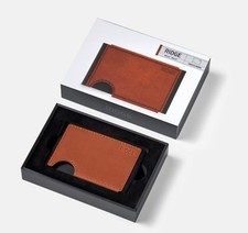 The Ridge Biflex Leather Wallet Whiskey Brown Box New