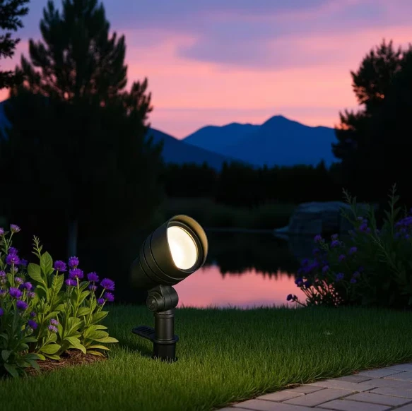 Hampton Bay (4-Pk) 20-Watt Outdoor Landscape Flood Black Adjustable Light Color - Image 3 of 4