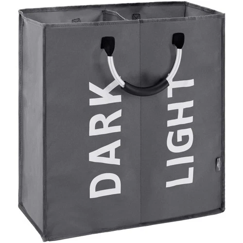 DOKEHOM 80L Large Collapsible Washing Laundry Basket Bag with 2 Sections for