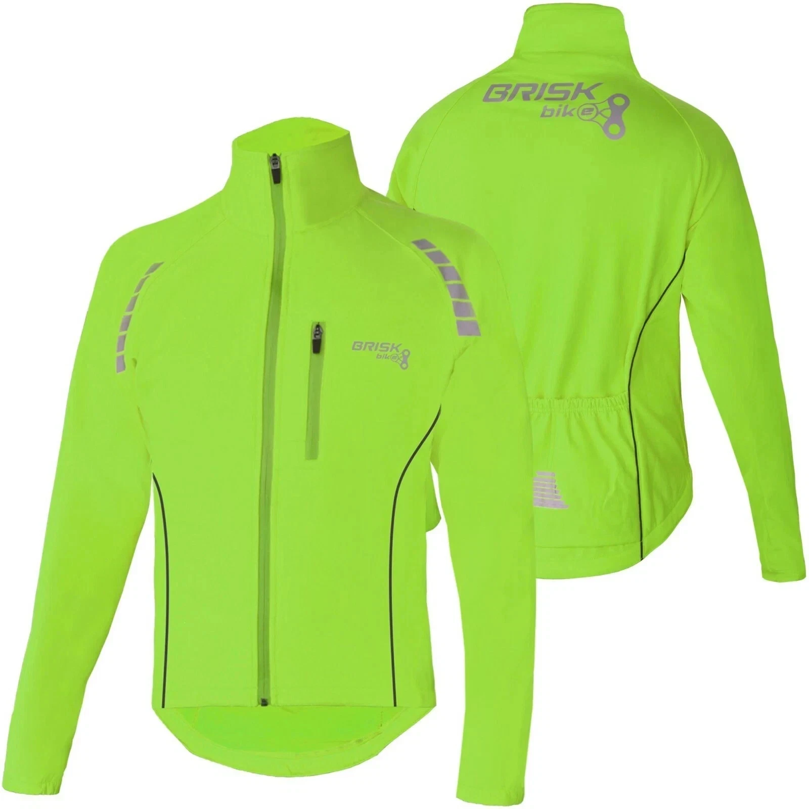 Mens Cycling Jacket Fleece Cycle Jersey Thermal Reflective Tape Jersey Hi viz
Opens in a new window 