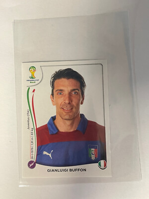 2014 Panini FIFA World Cup Brazil Album Stickers 319 Gianluigi Buffon Italy NM +