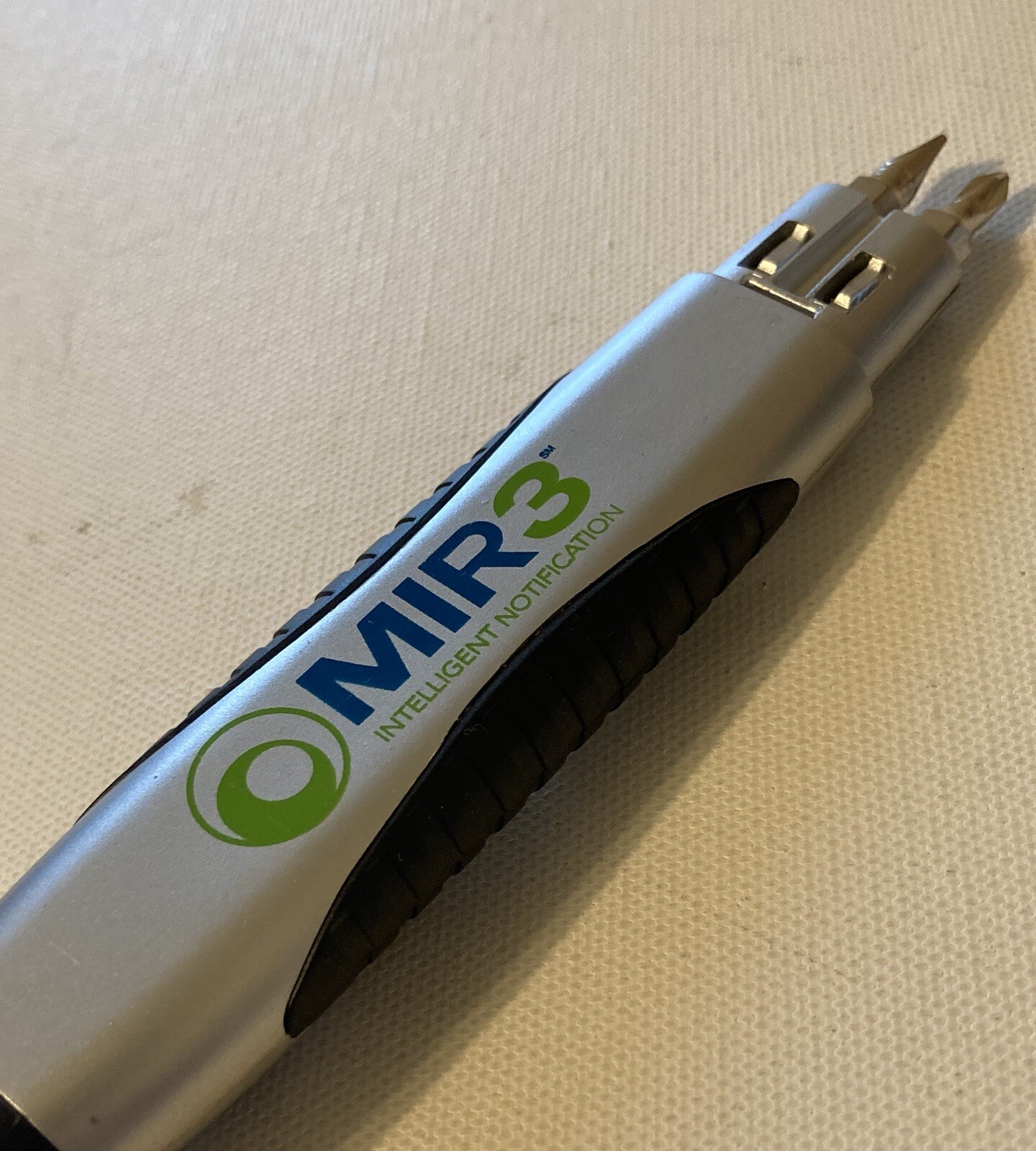 Pocket Multi Tool Dual Screwdriver Flashlight Level Pocket Clip 5.5" Length Used