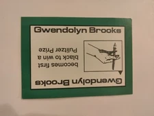 PERSPECTIVE Time Line Game GWENDOLYN BROOKS 1992 card used History free ship