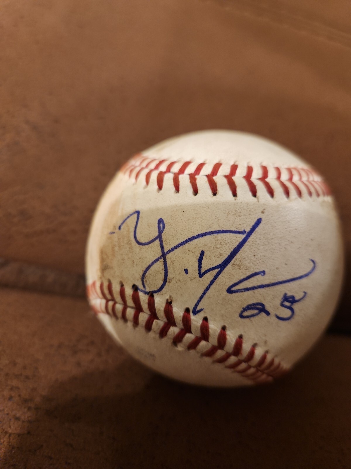 Yeison Morrobel Autographed Signed Auto Game Used MILB Rawlings Baseball Ball view 4