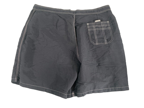 Gotcha Mens Black Swim Trunks Board Shorts Drawstring Waist Contrast #4529 - Picture 2 of 9
