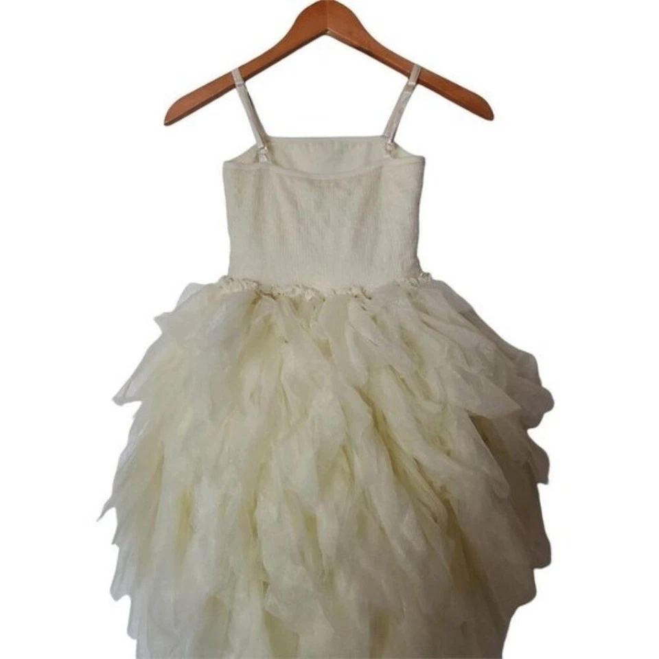 Vestido Ooh La La Couture Champagne Swarovski Devin Alto Bajo Niñas Talla 8 Niñas Foto 2 de 4