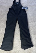 NWT Iceburg Youth Boys Girls 14 - 16  Black Ski Snow Snowboarding Bib Pants