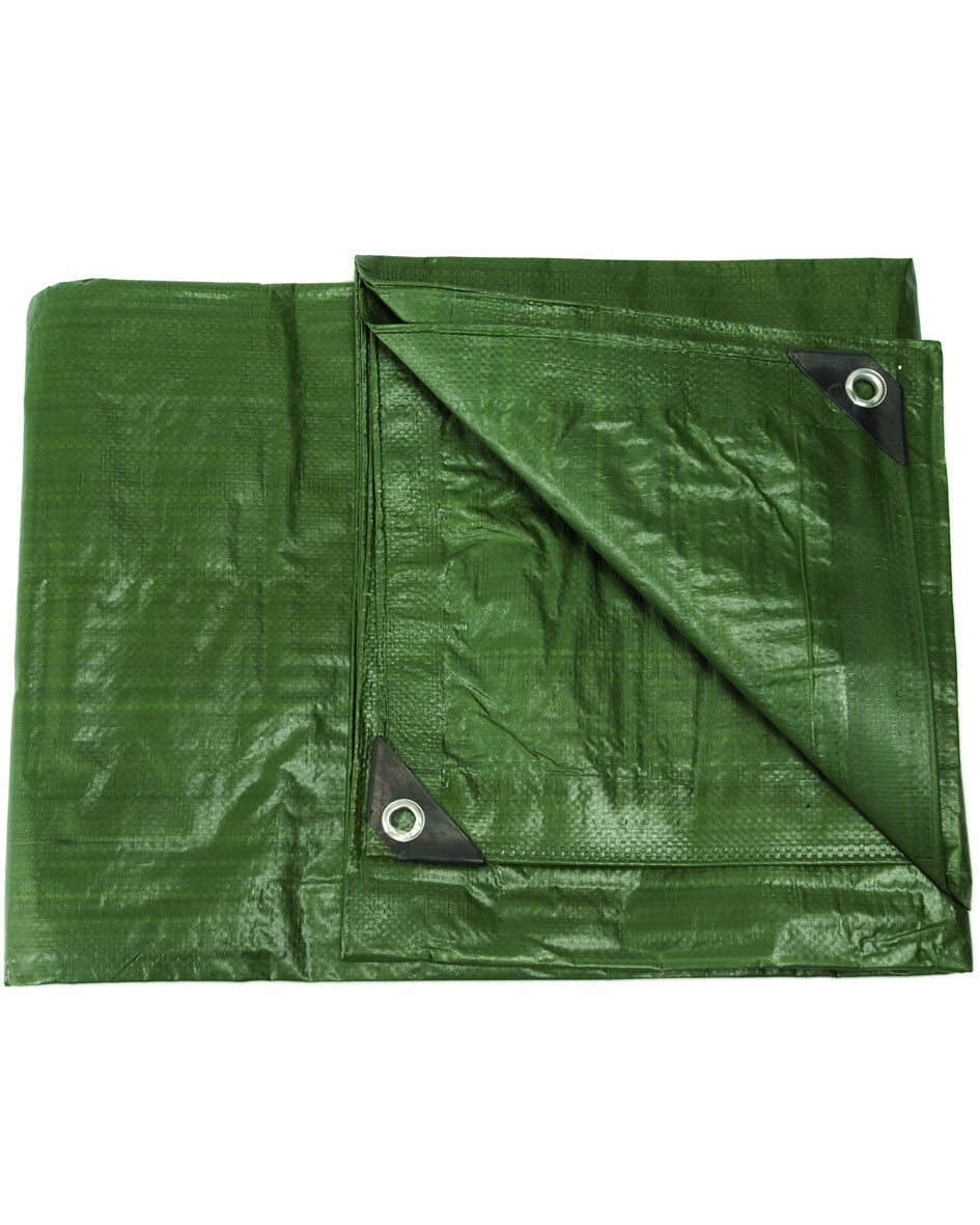 Bâche de protection verte 6x4.80m pour abri de survie et matériel