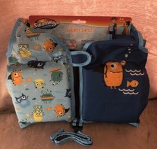 SwimWays Childs Swim Vest Shark Life Jacket 2-4 Years Pool, Swimming, Boating