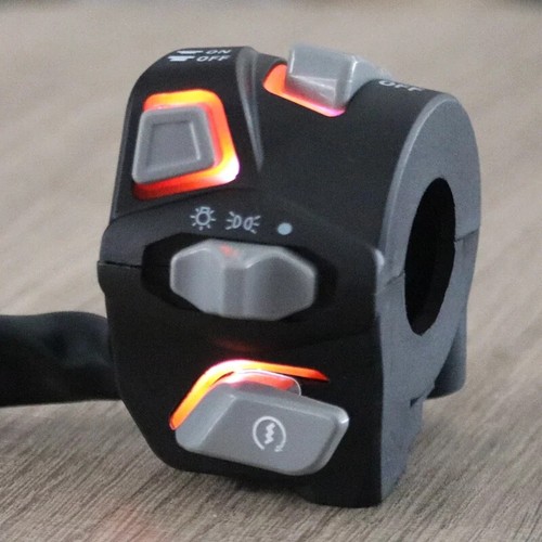 22mm Motorrad Lenker Schalter Taste mit LED Elektrische Fahrrad ATV Schalter - Bild 3 von 24