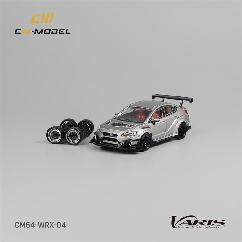 CM MODEL 1:64 Varis Widebody 2.0 WRX Silver Diecast Model