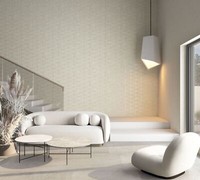 Vliestapete Holzoptik Kacheln Fliesen Motiv Grafik Creme Beige 33358 (4,68€/1Qm)