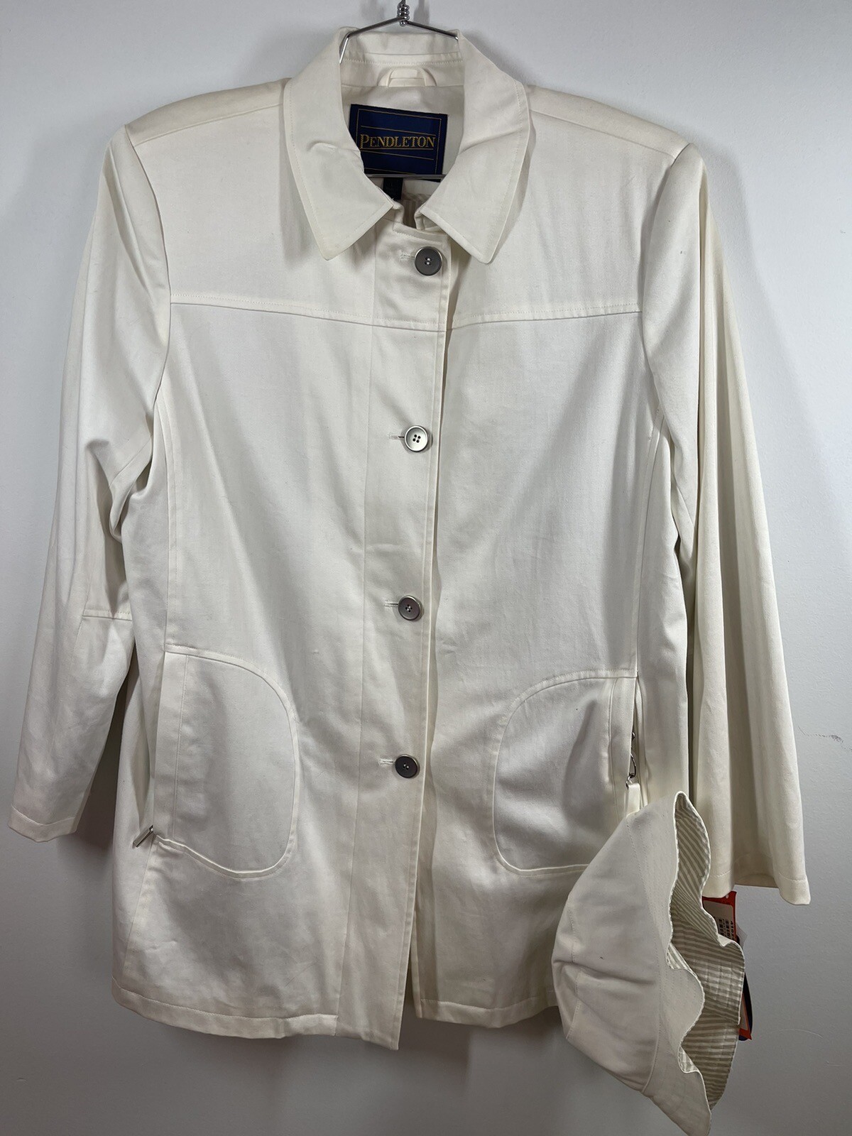 Pendleton Womens Lined Raincoat and Bucket Hat Size L Petite New With Tags NWT