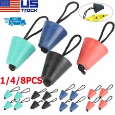 Silicone Kayak Scupper Plug Kit Canoe Drain Holes Stopper Bung Universal 1/4/8pc