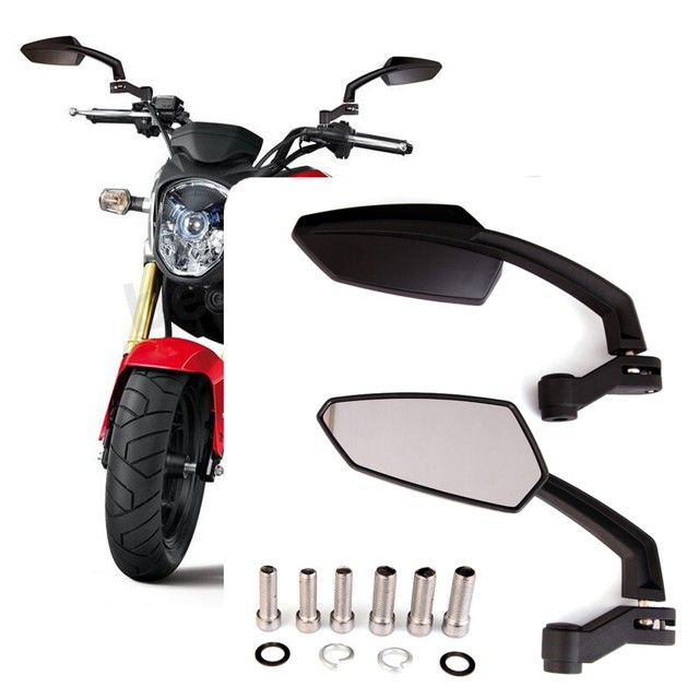 Black Red Motorcycle Rear View Mirrors For XR650R XR650L 2019 Honda
