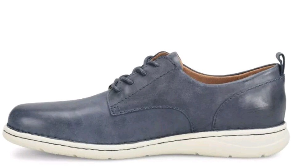 Born Mens Size 9.5 Todd Navy Blue Nubuck Plain Toe Derby Casual Shoes Born Mens Todd Shoe – The Sportsman main image 2