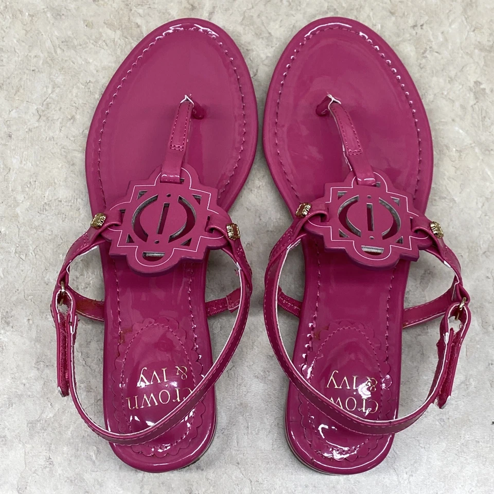Crown & Ivy Girl's 4 Wylie Sandal Hot Pink - Imagem 4 de 4