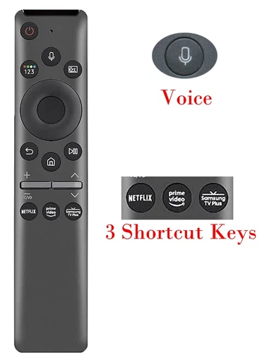 Voice Bluetooth Remote for Samsung TV TU8000 TU8300 RU9000 Q60T Q70T Q80T Series