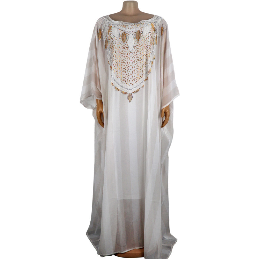 white and gold dashiki dress White dashiki dress
